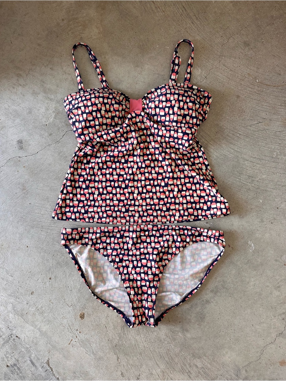 Boden Womens Tankini Swimsuit Top And Bottoms US Size 6 (S21)